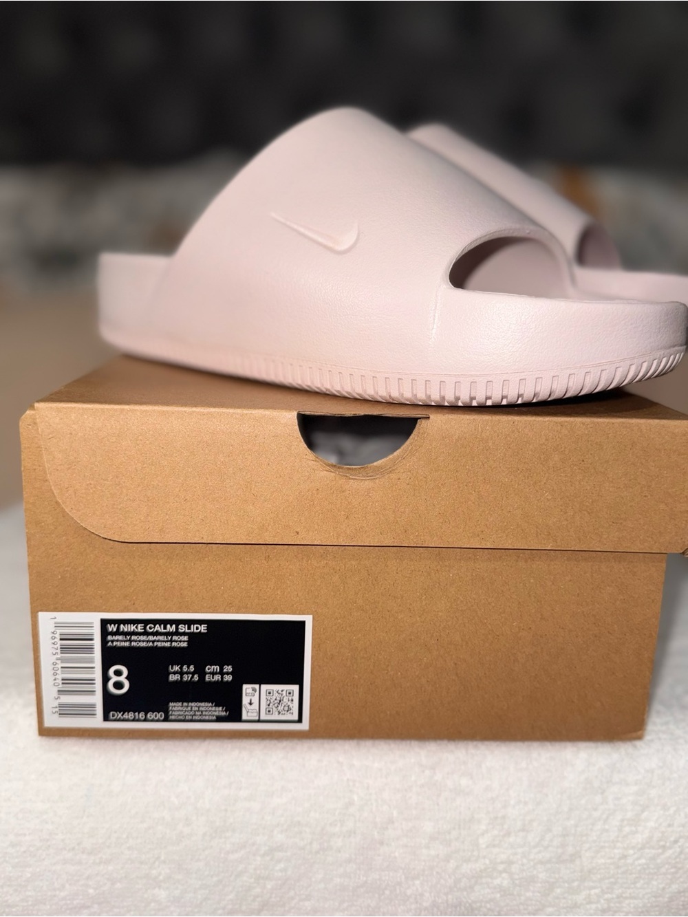 Nike Kids Light Pink Slide Sandals